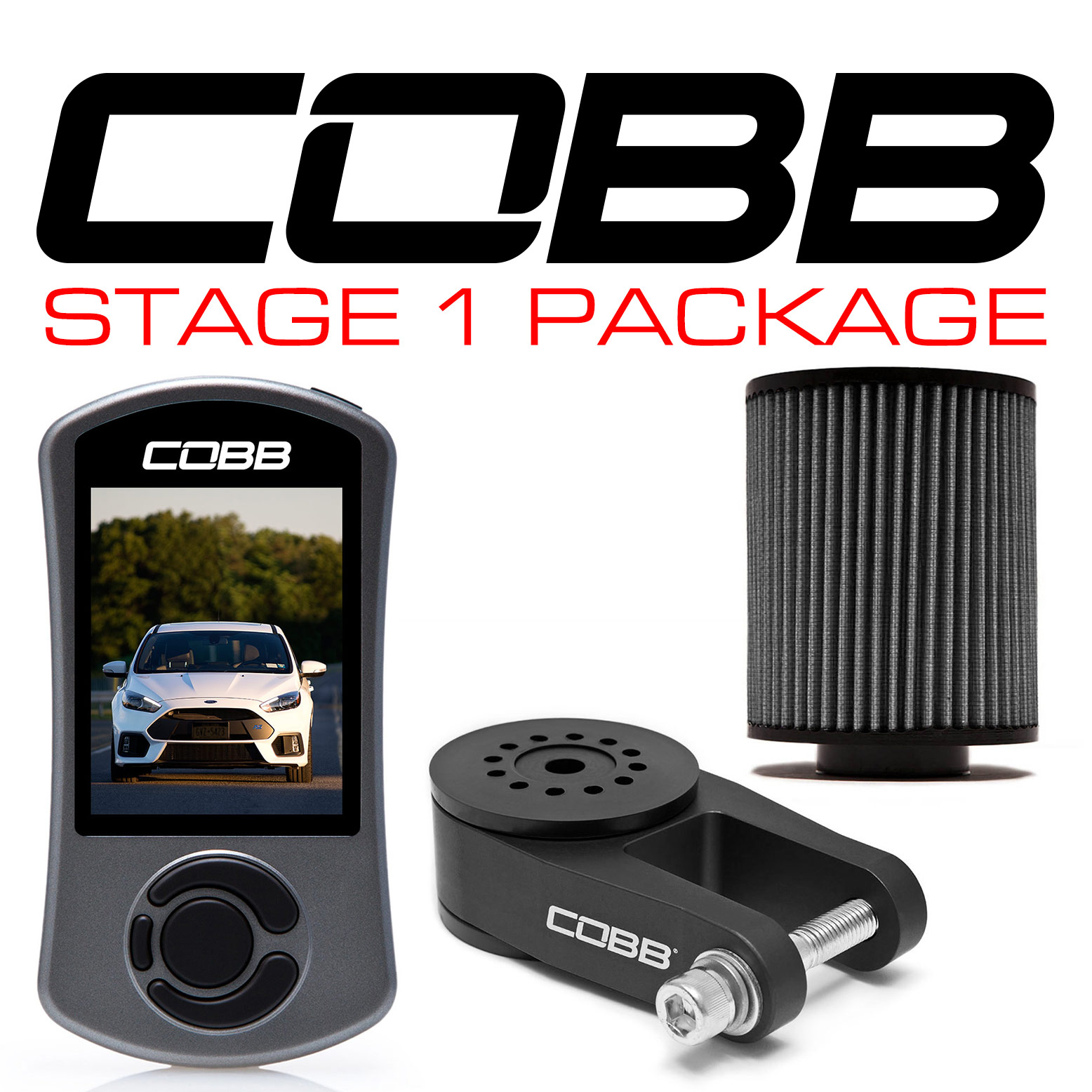 COBB Stage 1 Power Pack w/ V3 Focus RS INCLUDING FLASH TUNE - Click Image to Close